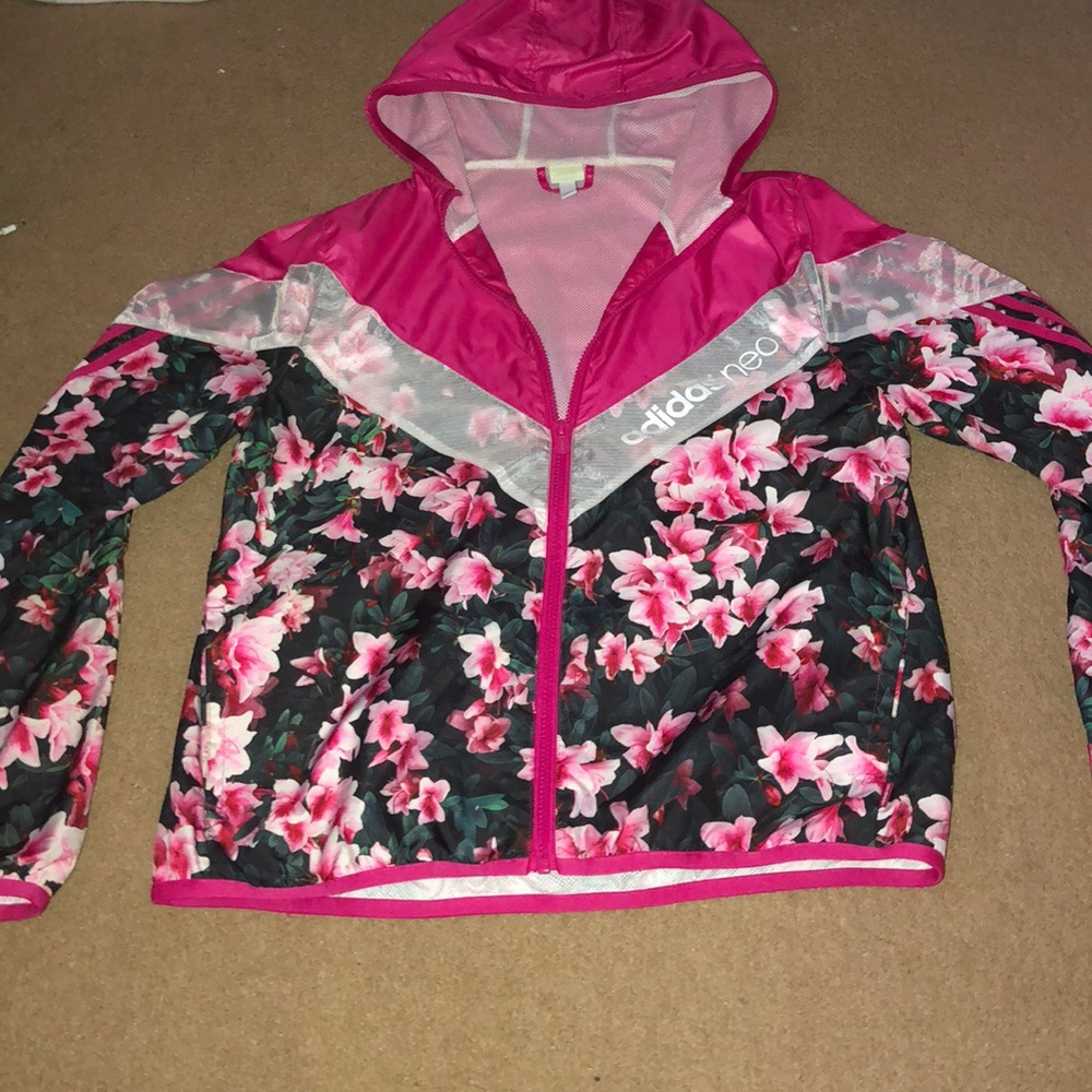 ‼️SALE‼️ Pink Flower Windbreaker